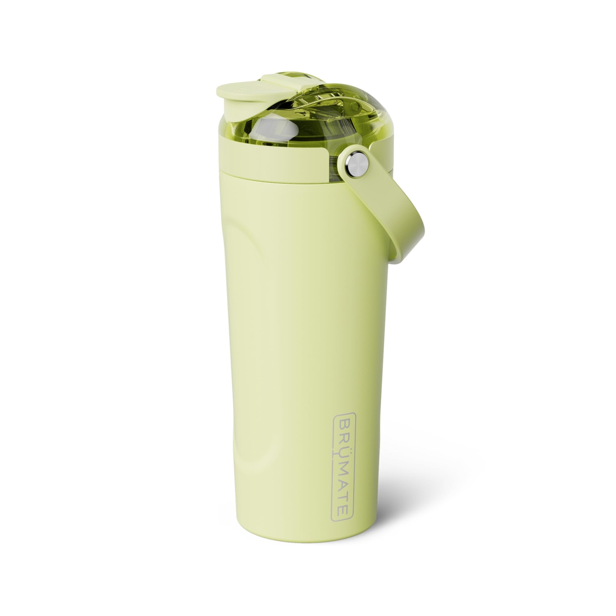 BrüMate MultiShaker frontal Prickly Pear mostrando diseño y capacidad