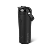 BrüMate MultiShaker frente en negro mate mostrando diseño y capacidad