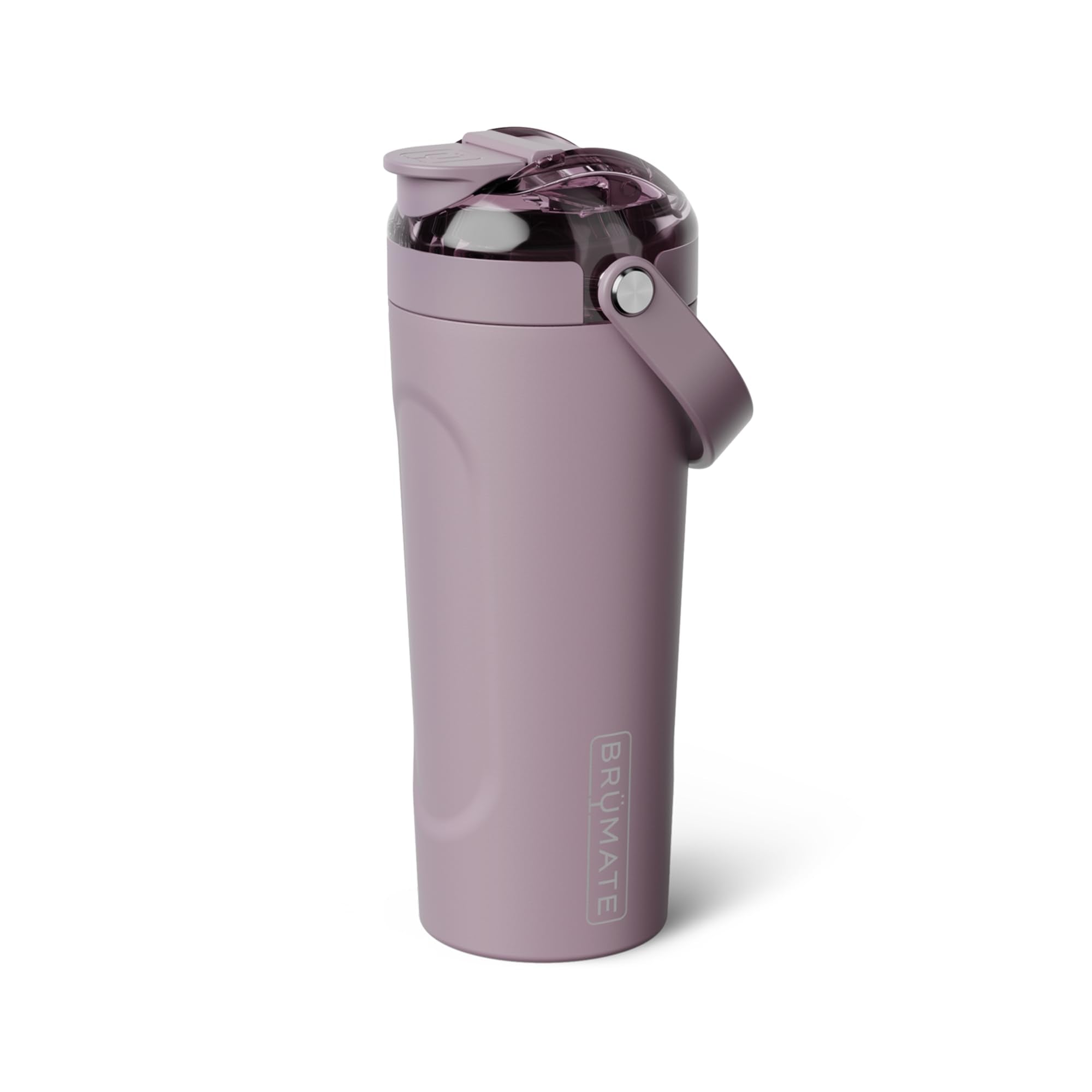 BrüMate MultiShaker frontal en Lilac Dusk mostrando diseño y capacidad