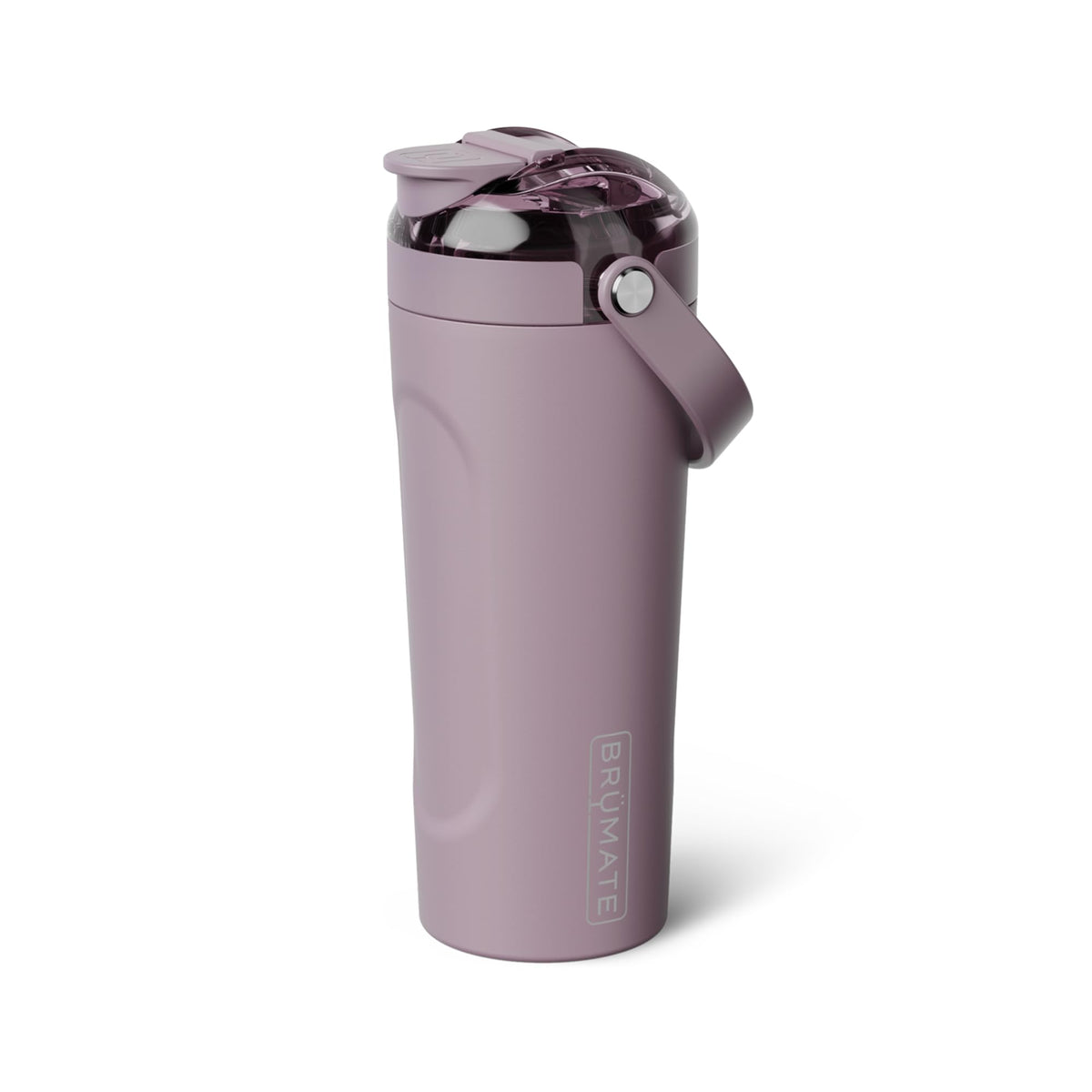 BrüMate MultiShaker frontal en Lilac Dusk mostrando diseño y capacidad