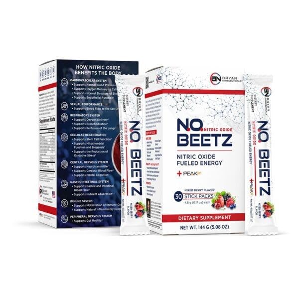Bryan Nitriceuticals frente del empaque mostrando 30 porciones y beneficios