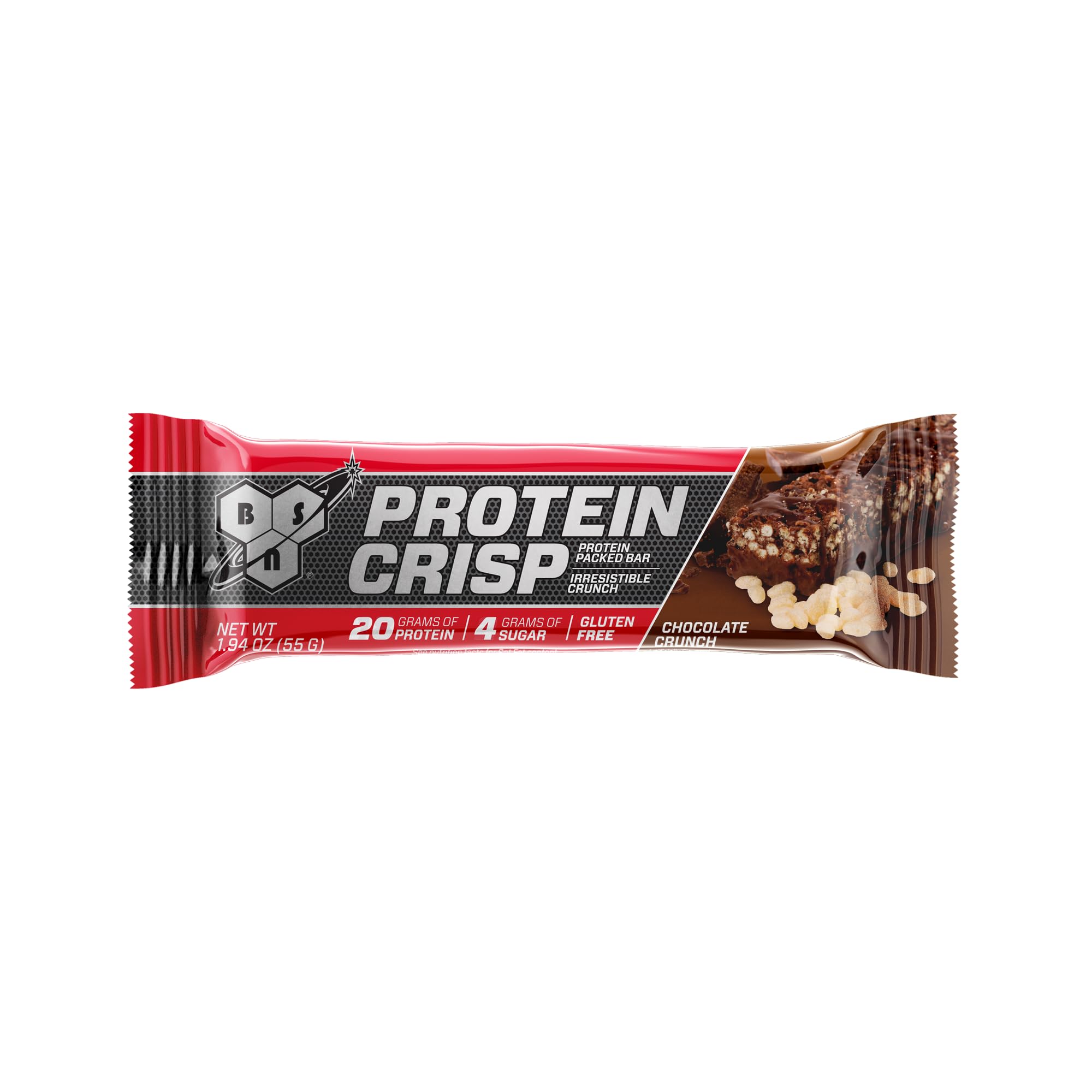 BSN etiqueta nutricional enfocada en 20 g de proteína por barra
