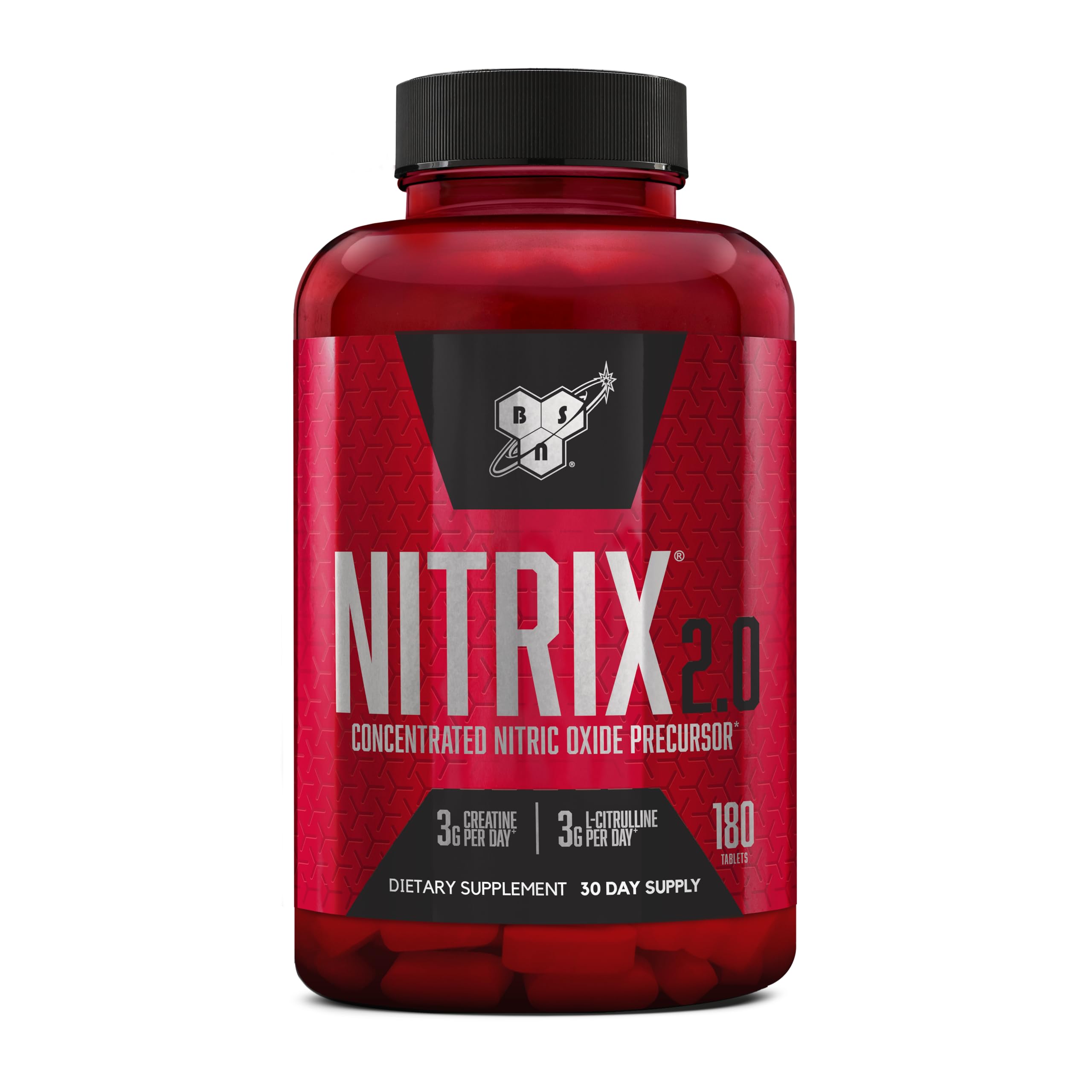 BSN envase frontal mostrando NITRIX 2.0 y beneficio de conveniencia