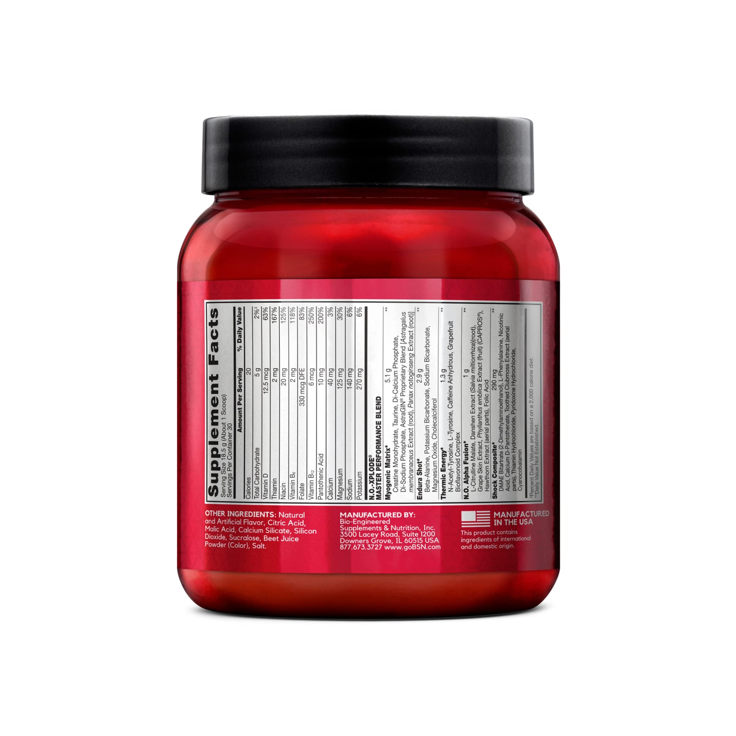 Comparación de tamaño del envase BSN N.O.-XPLODE de 30 servicios para control de stock