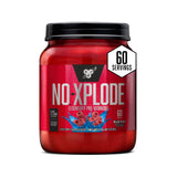 BSN N.O.-XPLODE frasco frontal mostrando marca y diseño, fácil identificación