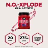 BSN N.O.-XPLODE etiqueta ingredientes primer plano información clara