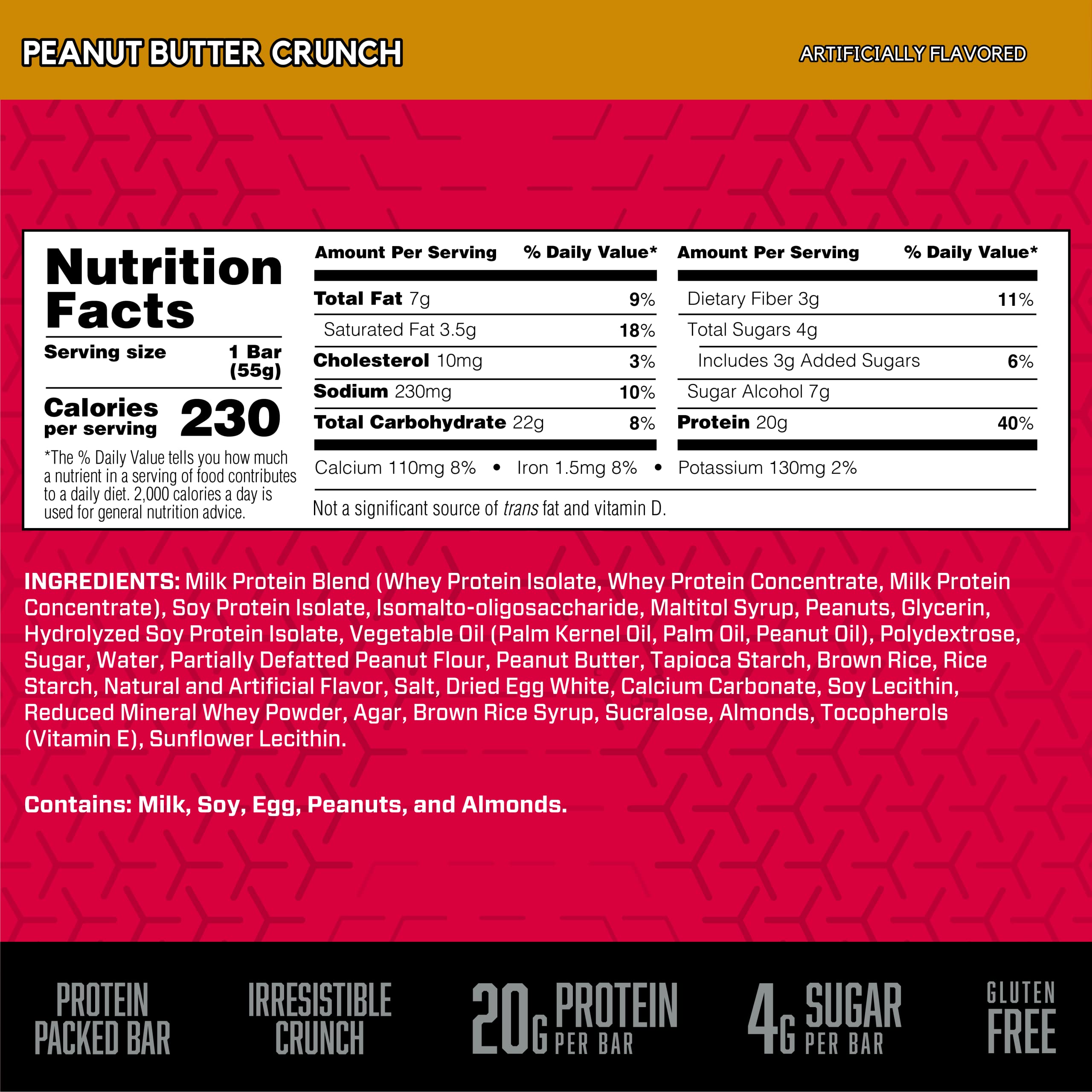 BSN Protein Crisp detalle de textura crujiente que aporta saciedad