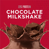 Batido de BSN SYNTHA-6 Chocolate Milkshake servido listo para beber