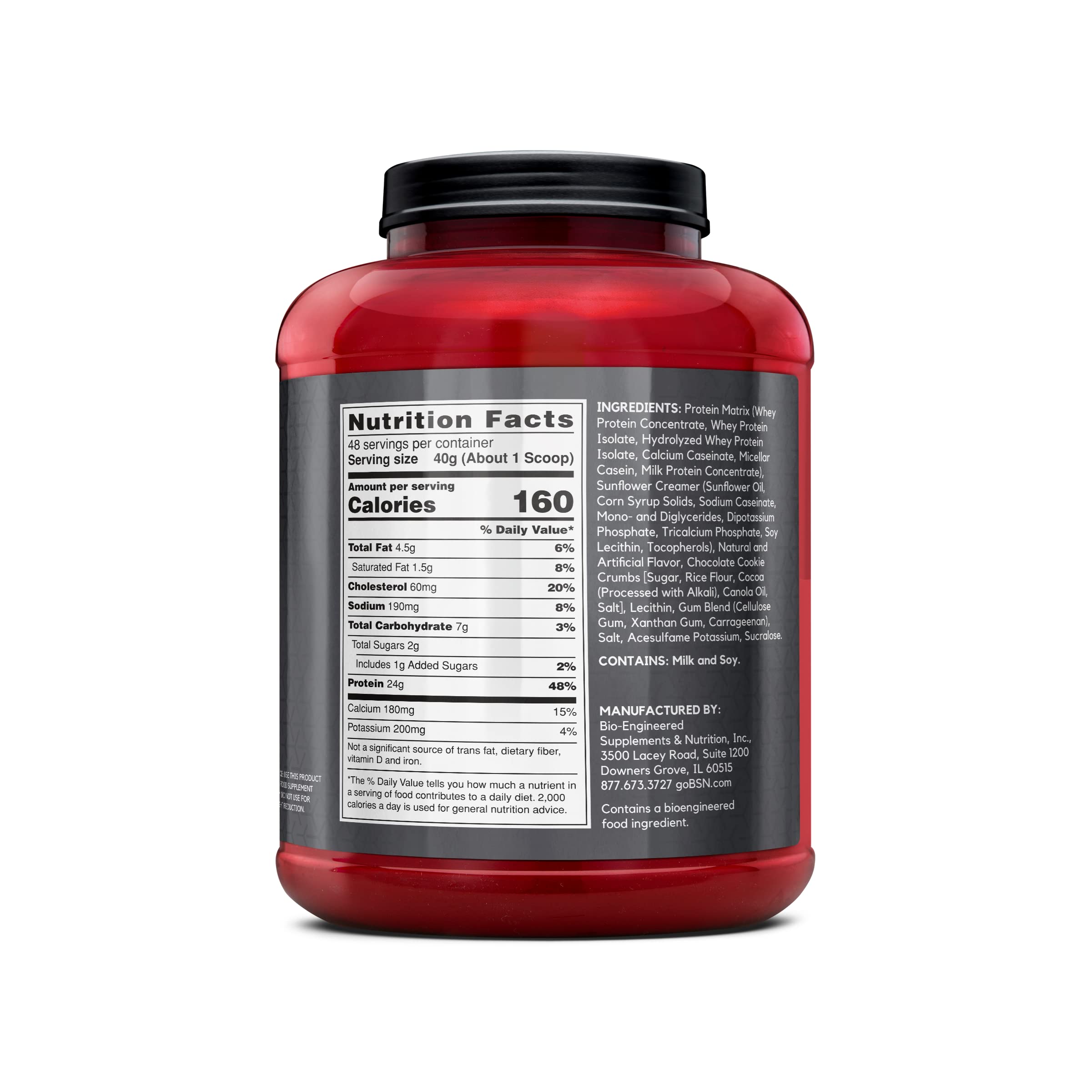 BSN SYNTHA-6 EDGE comparación de tamaño del envase y raciones