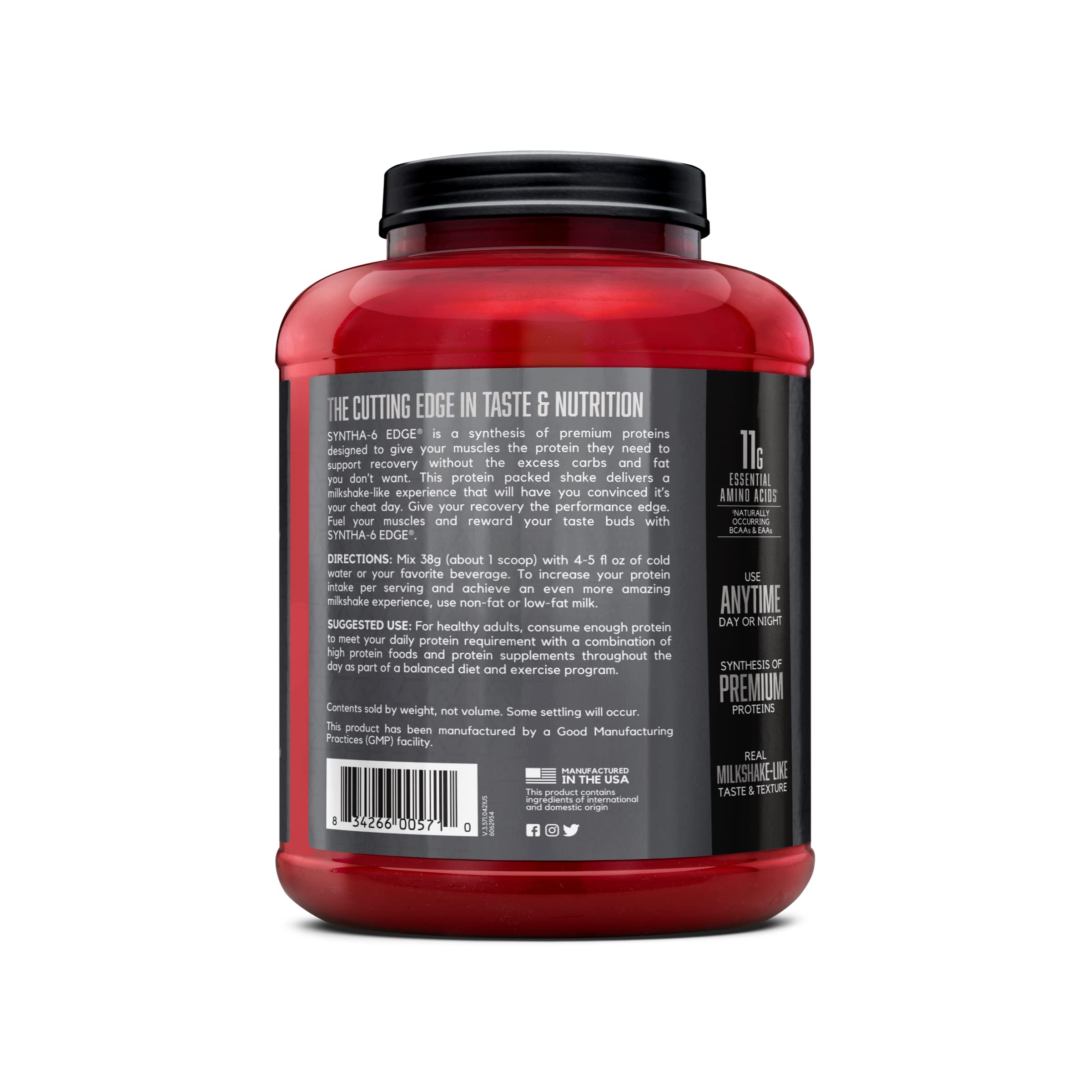BSN SYNTHA-6 EDGE escena en gimnasio como opción práctica post-entreno