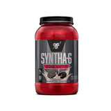 BSN envase frontal SYNTHA-6 EDGE mostrando sabor cookies & cream y beneficio cremoso