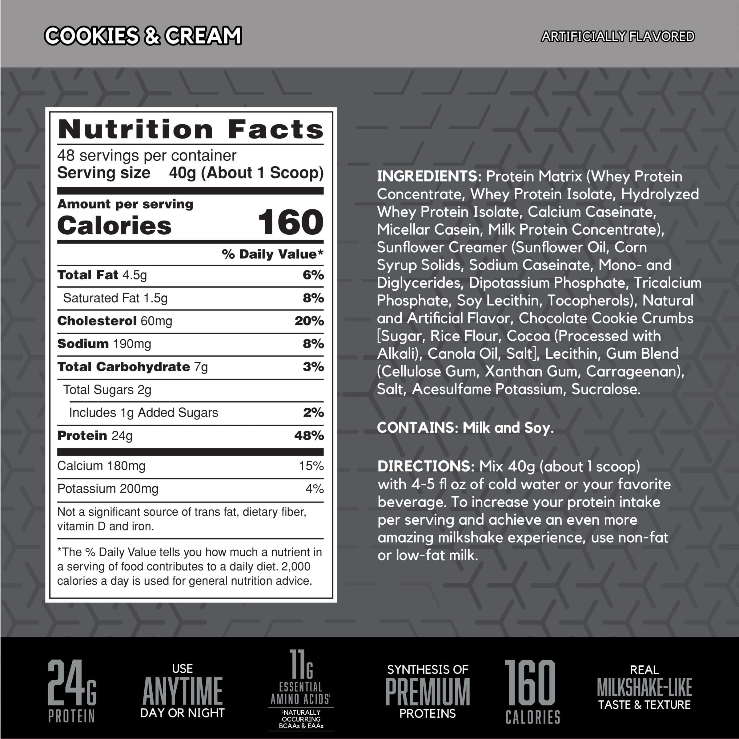BSN SYNTHA-6 EDGE polvo textura cremosa lista para mezclar