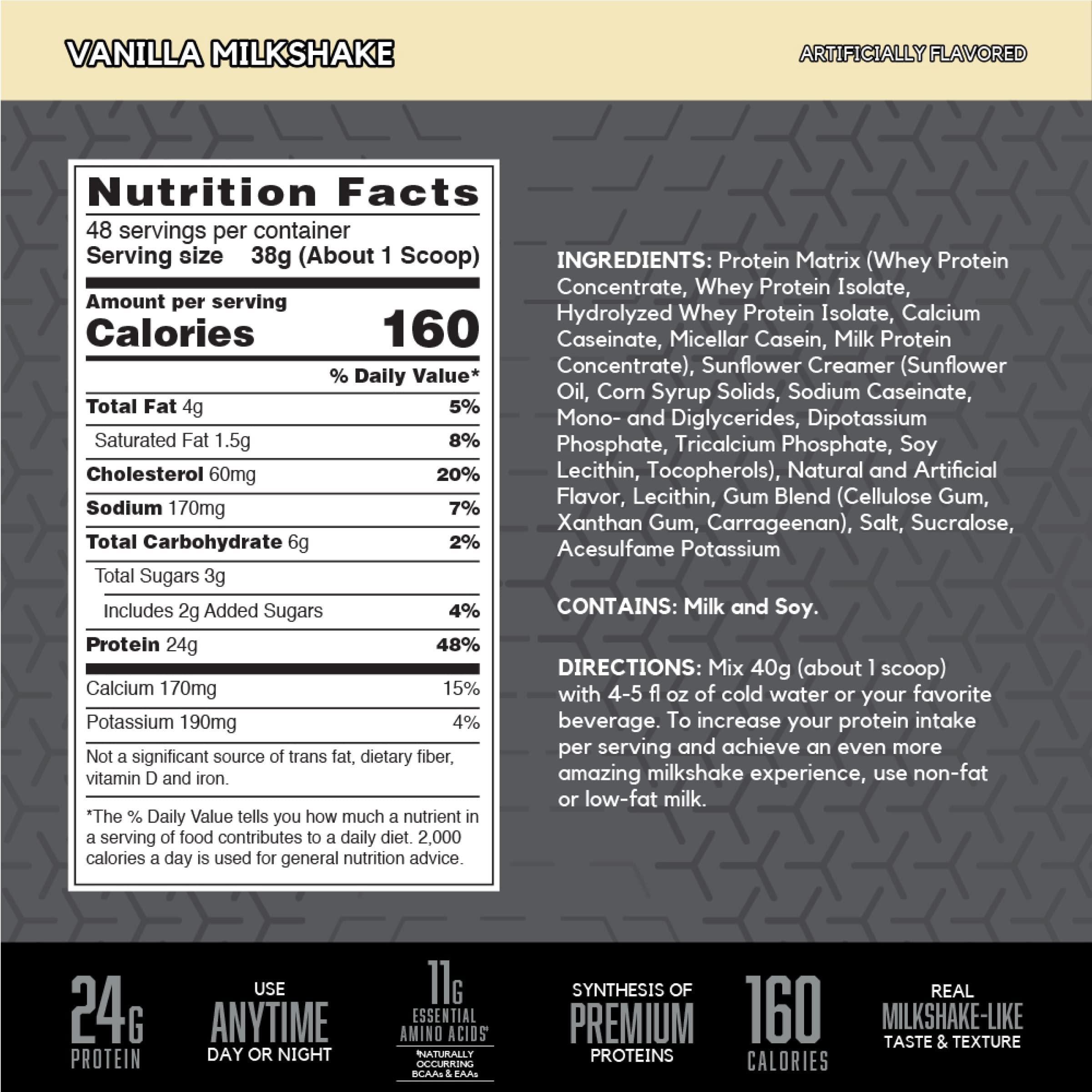 BSN polvo SYNTHA-6 EDGE textura cercana, mezcla cremosa y atractiva