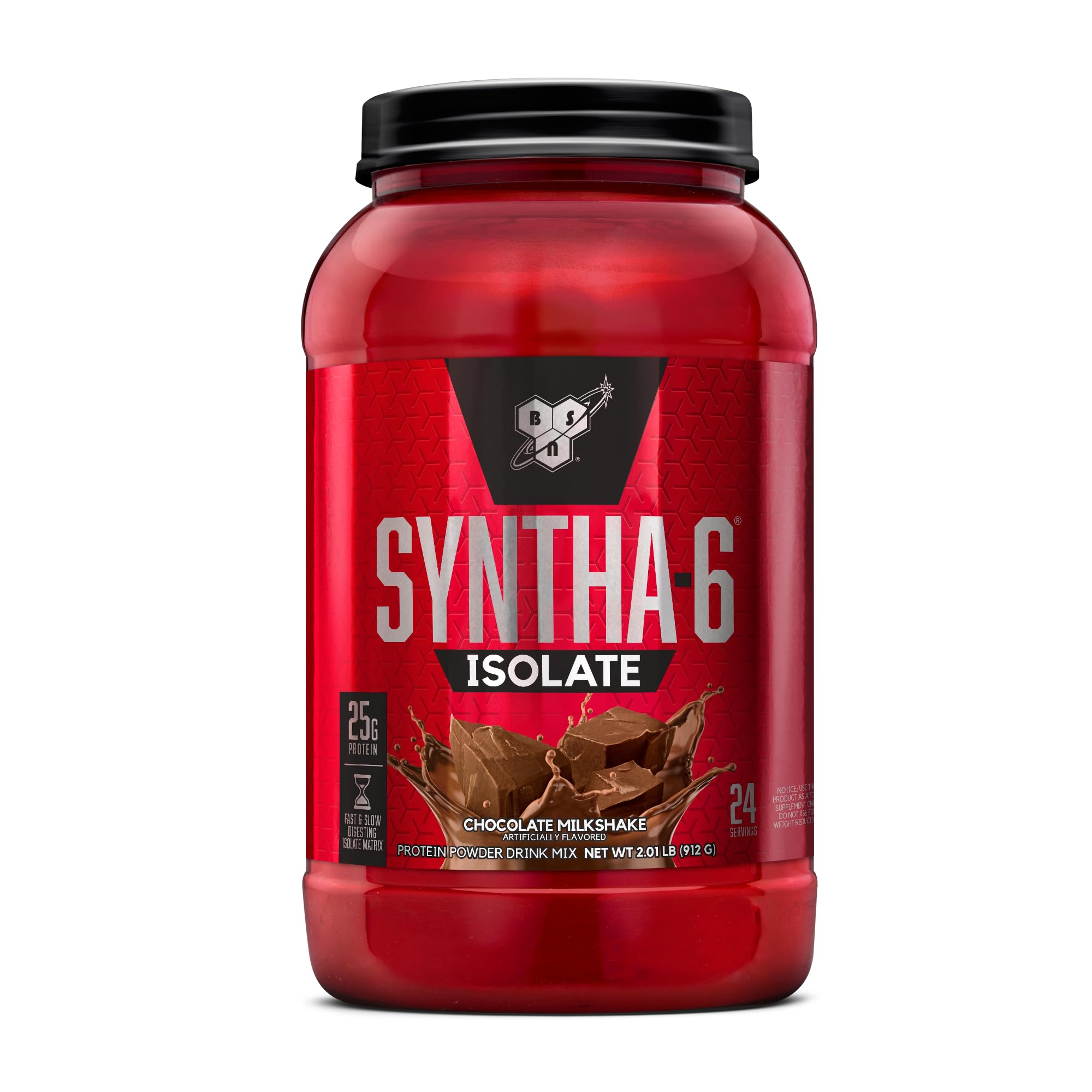 BSN envase frontal con diseño y beneficio de proteína aislada