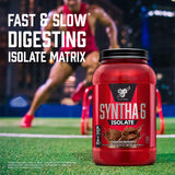 BSN lista de ingredientes en primer plano destacando proteínas aisladas