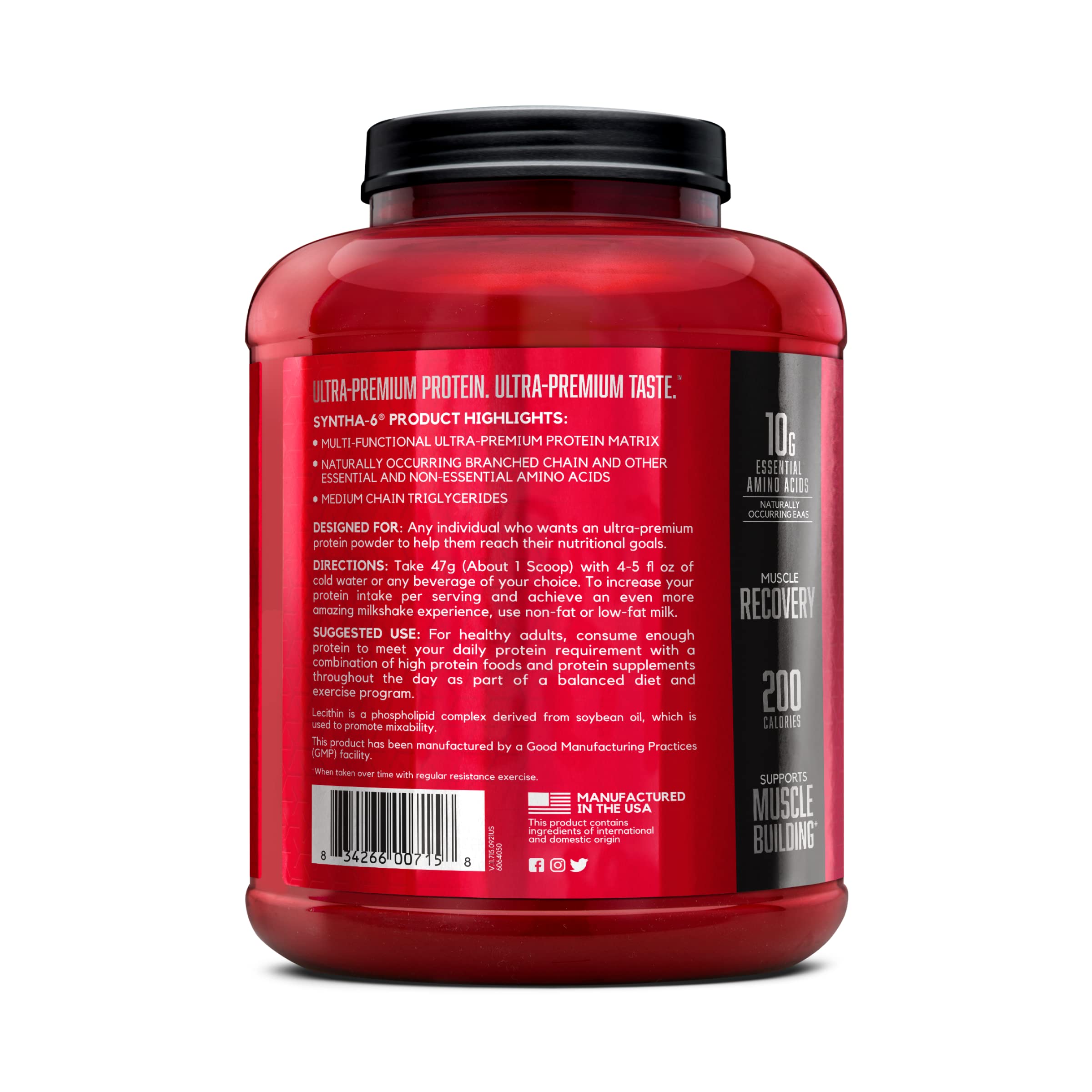 BSN batido en gimnasio lifestyle, práctico para después de entrenar