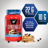 BSN batido servido en vaso cremoso listo para beber