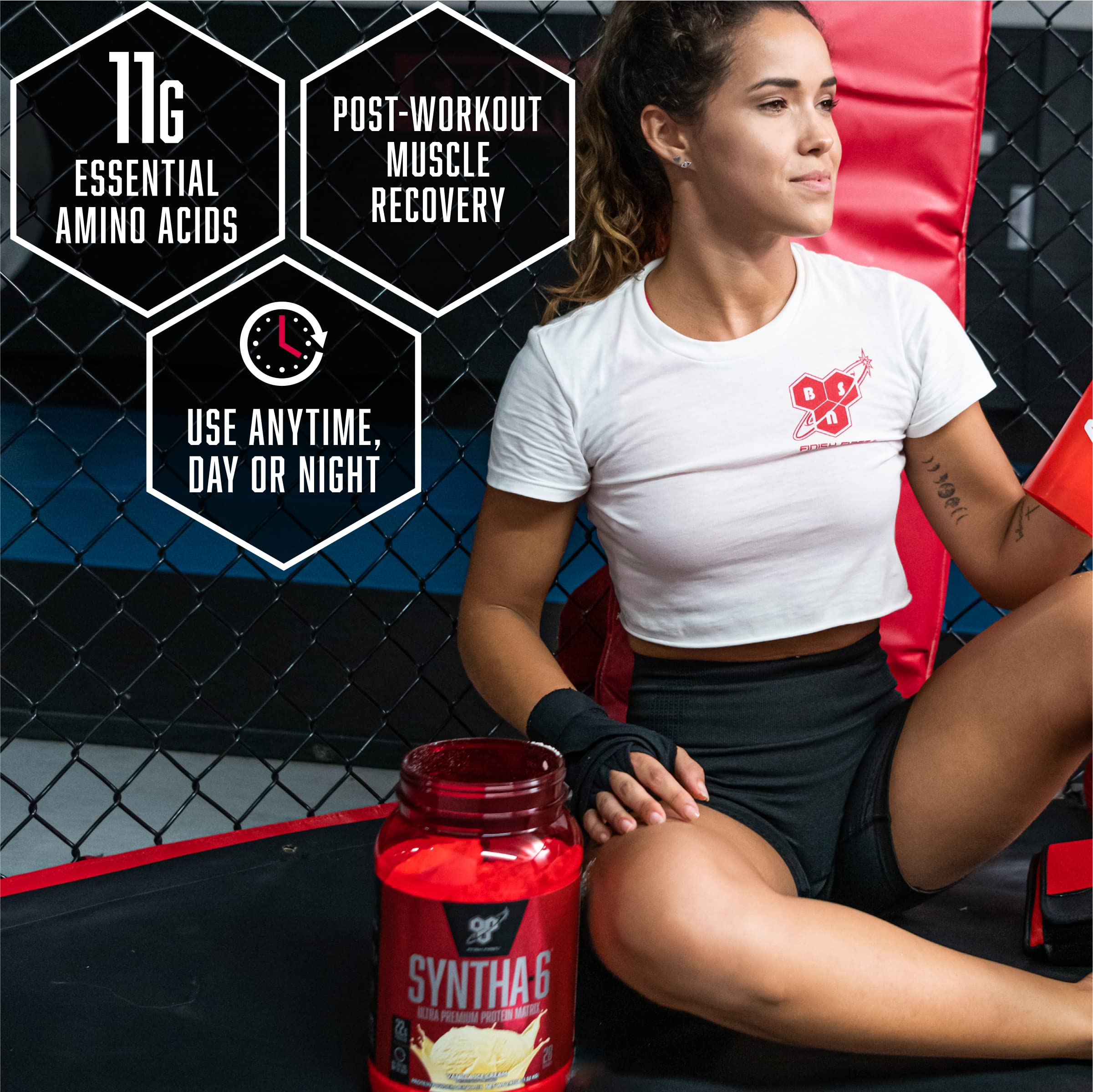 BSN etiqueta nutricional Syntha-6 Edge detalles de ingredientes