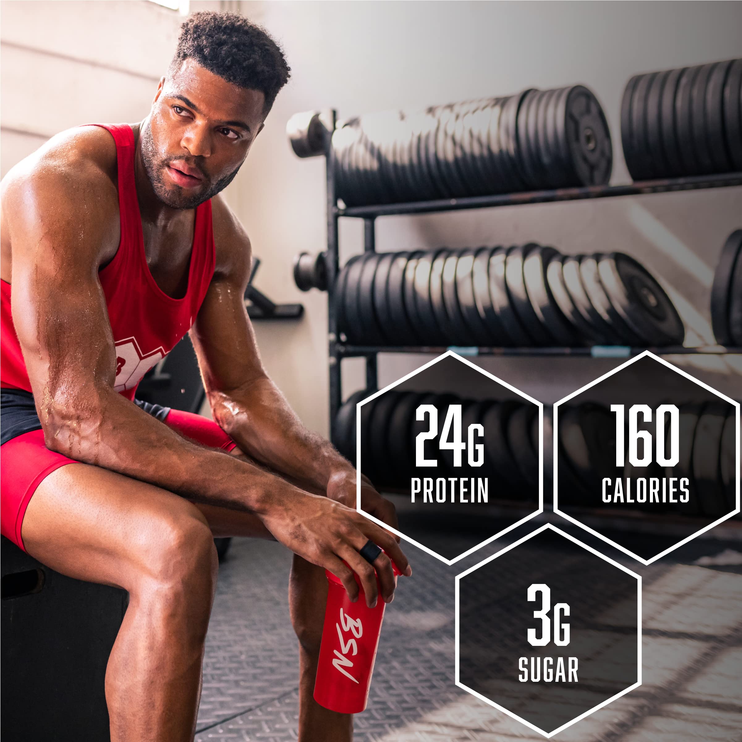 BSN cuchara medidora con porción de Syntha-6 Edge 24 g proteína