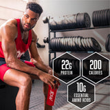BSN etiqueta nutricional de Syntha-6 con información de proteínas por servicio