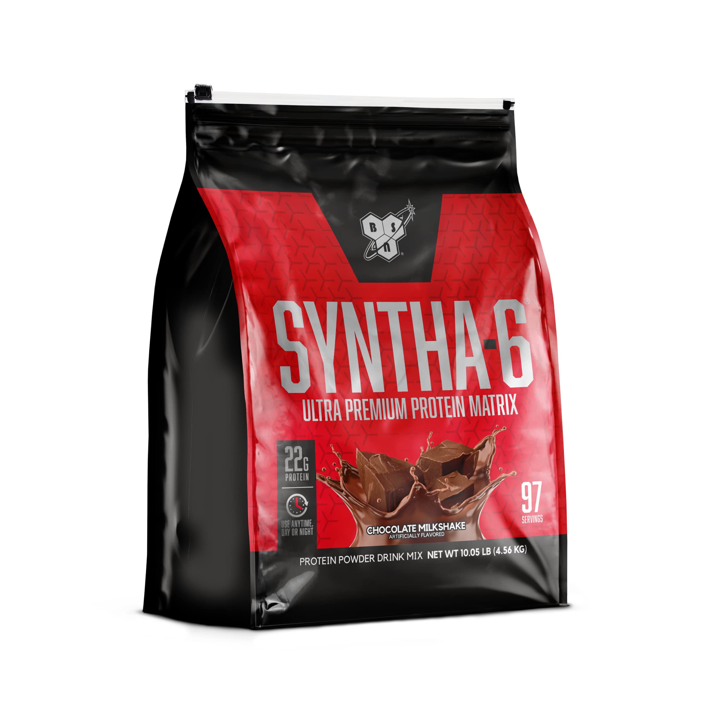 BSN envase frontal Chocolate Milkshake con diseño atractivo y claridad