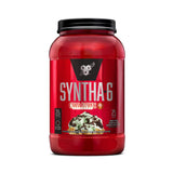 BSN envase frontal Syntha-6 muestra sabor menta y porciones