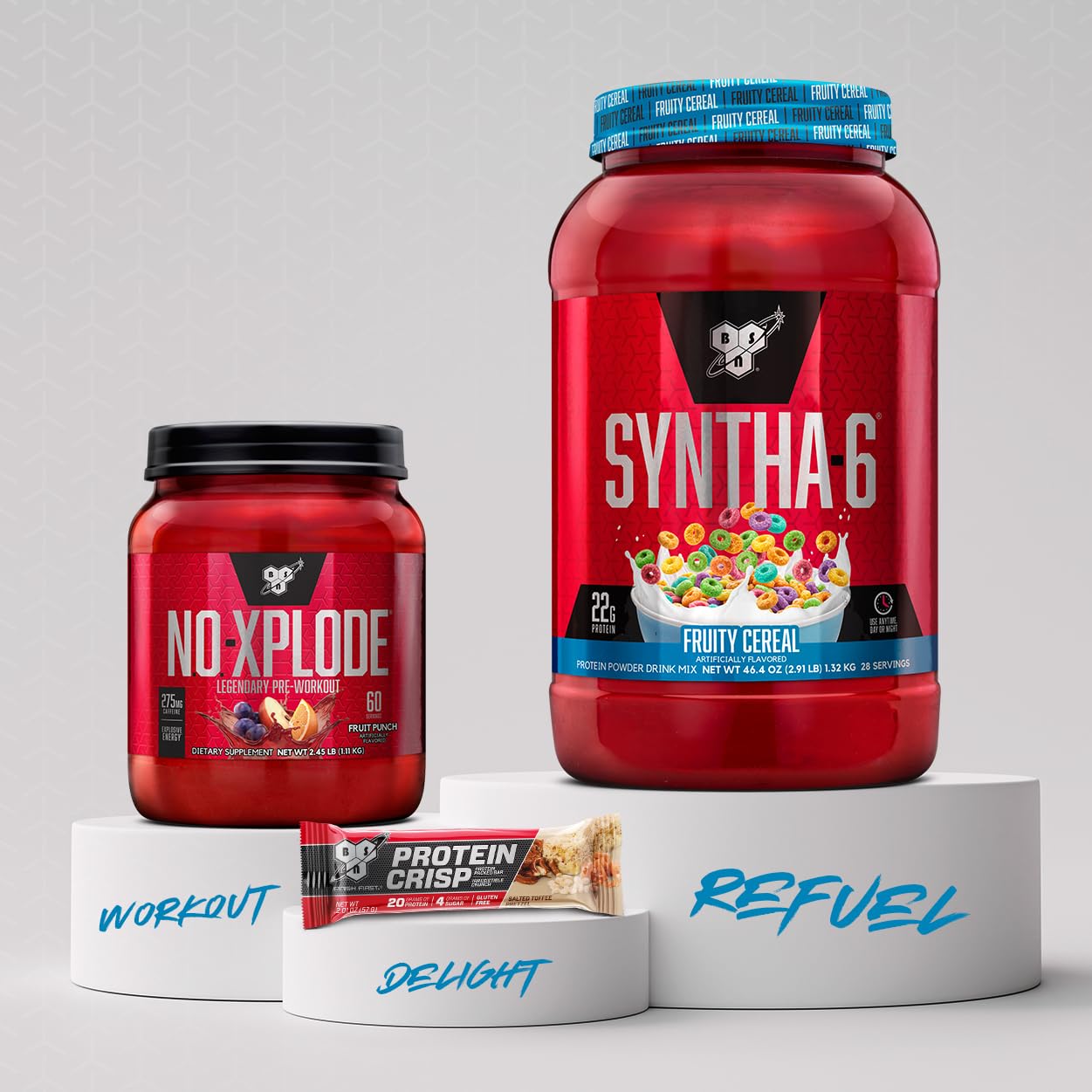 BSN composición de ingredientes destacando mezcla proteica