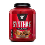 BSN bote frente mostrando sabor Chocolate Peanut Butter y tamaño