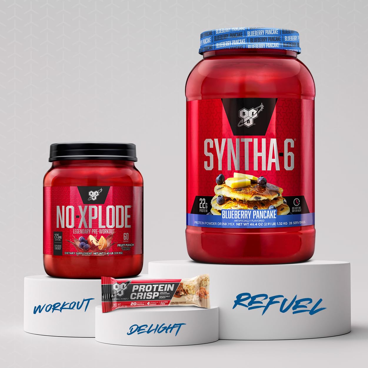 BSN pancakes caseros hechos con Syntha-6 para alto aporte proteico