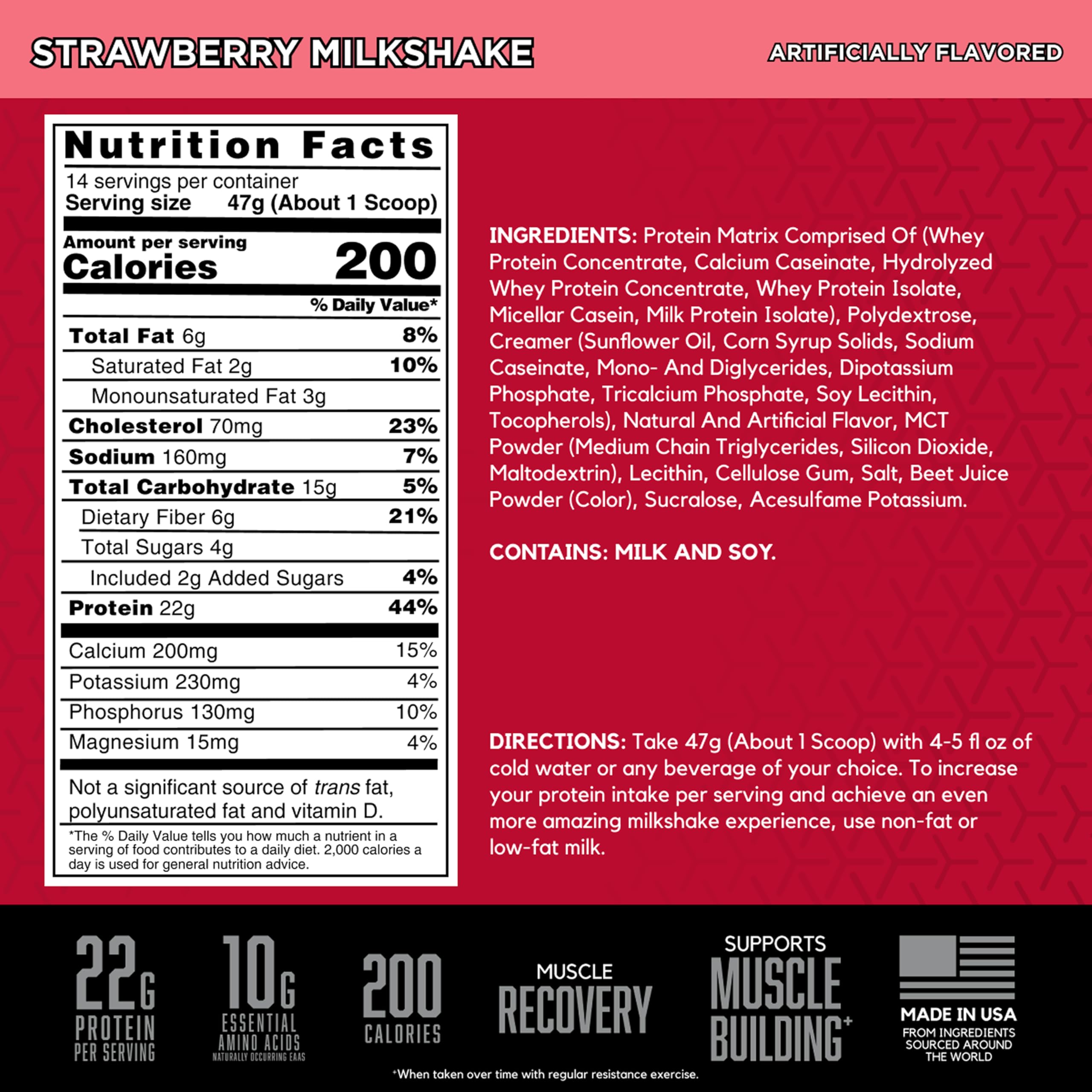 BSN batido cremoso en vaso que destaca sabor y textura