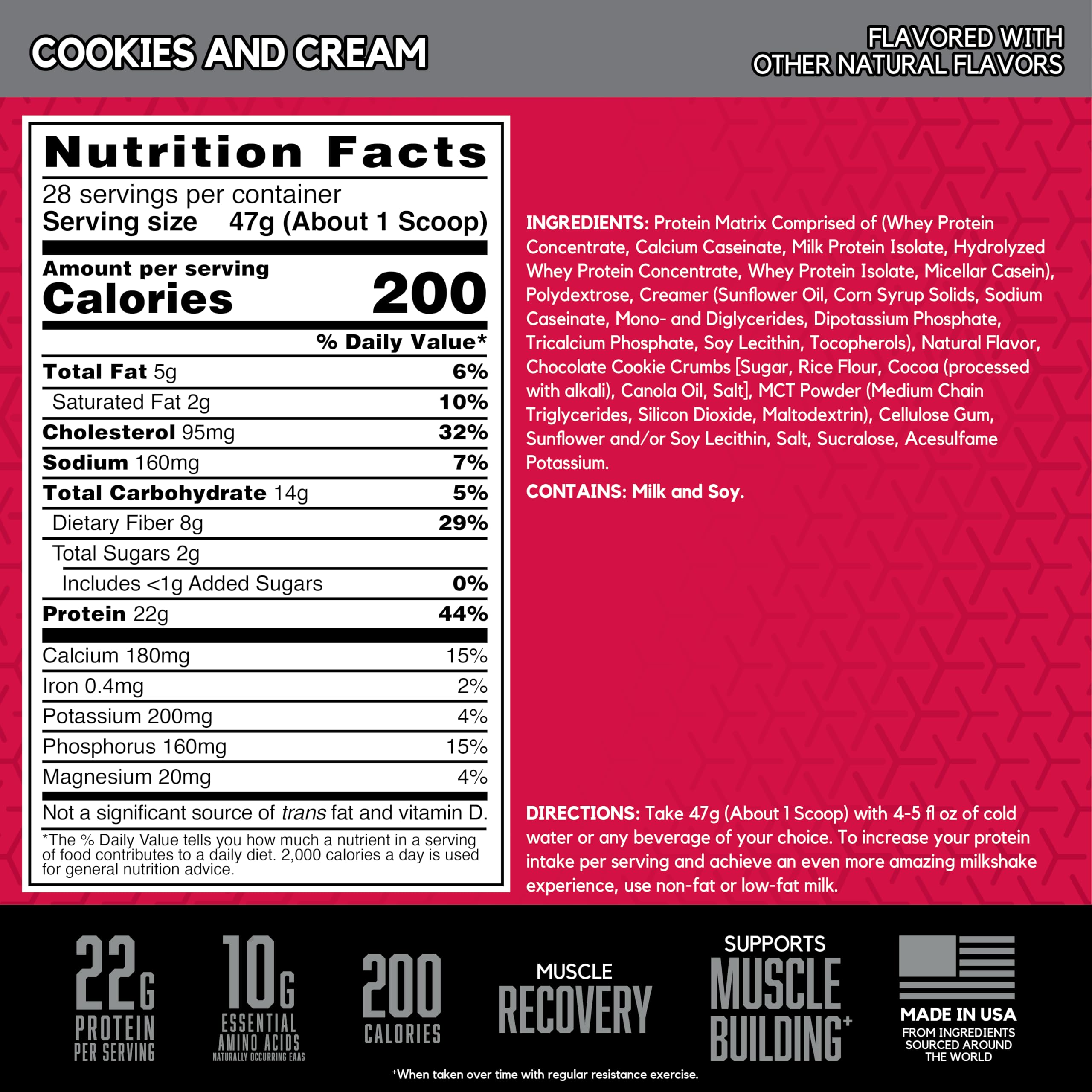 BSN vaso preparado sabor Cookies and Cream listo para tomar