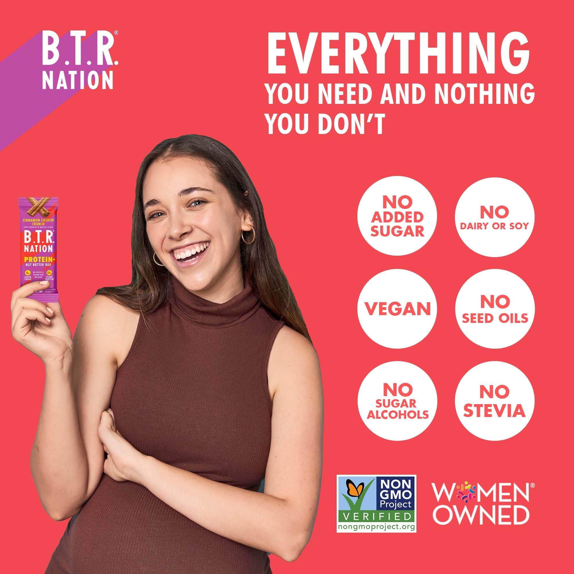 B.T.R. barra junto a café en mesa de desayuno para mañana activa y nutritiva