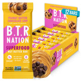B.T.R. vista frontal del empaque que destaca ingredientes y beneficios