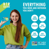 B.T.R. barra en mesa de desayuno con café como snack energético matutino