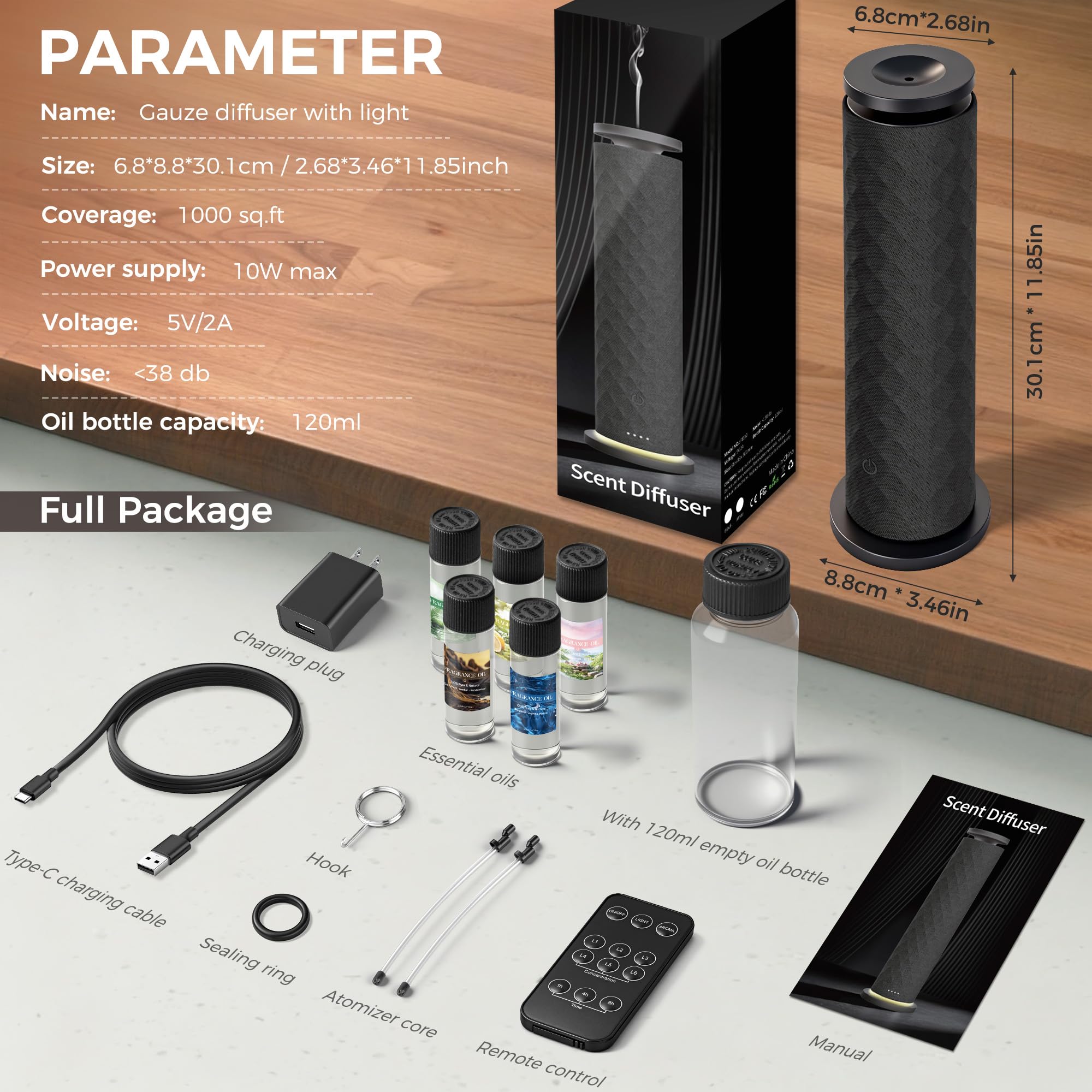 BUBLOC nano‑mist visible cerca, difusión eficaz sin humedad