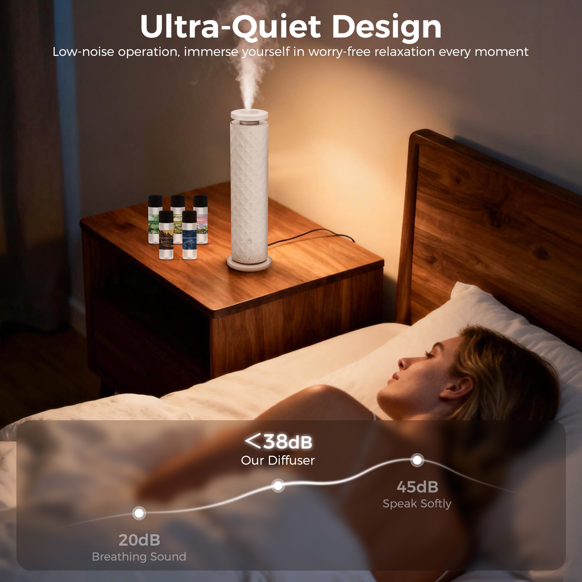 BUBLOC difusor en uso en salón, perfuma espacios amplios de forma contínua
