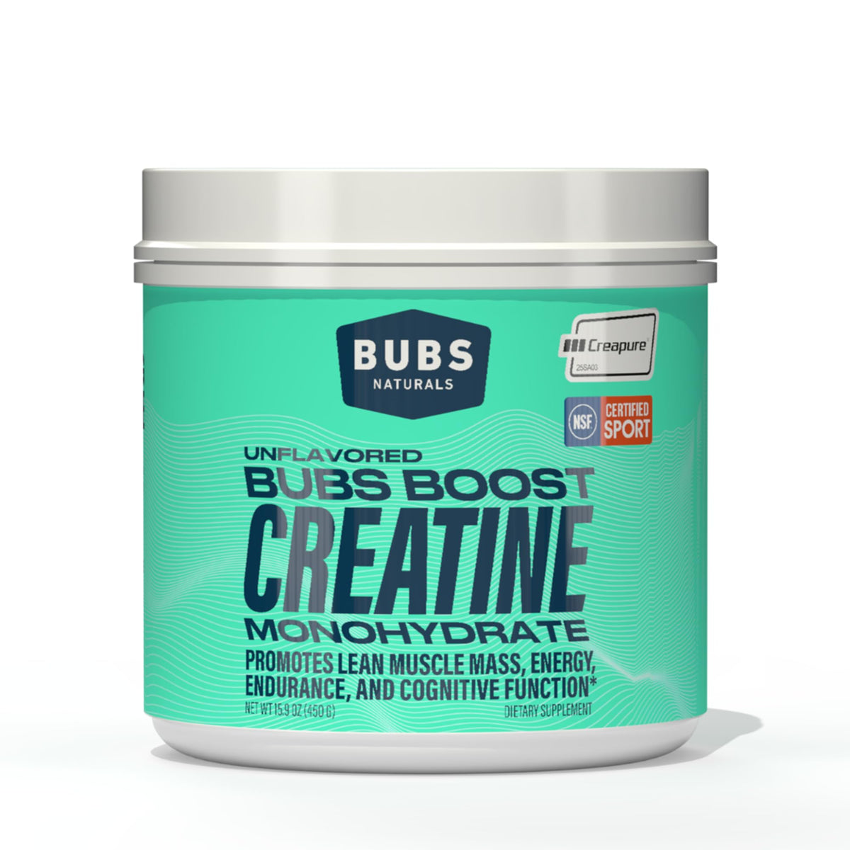BUBS Naturals envase frontal mostrando diseño y cantidad