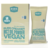 BUBS Naturals frente del empaque mostrando sobres y beneficio de portabilidad