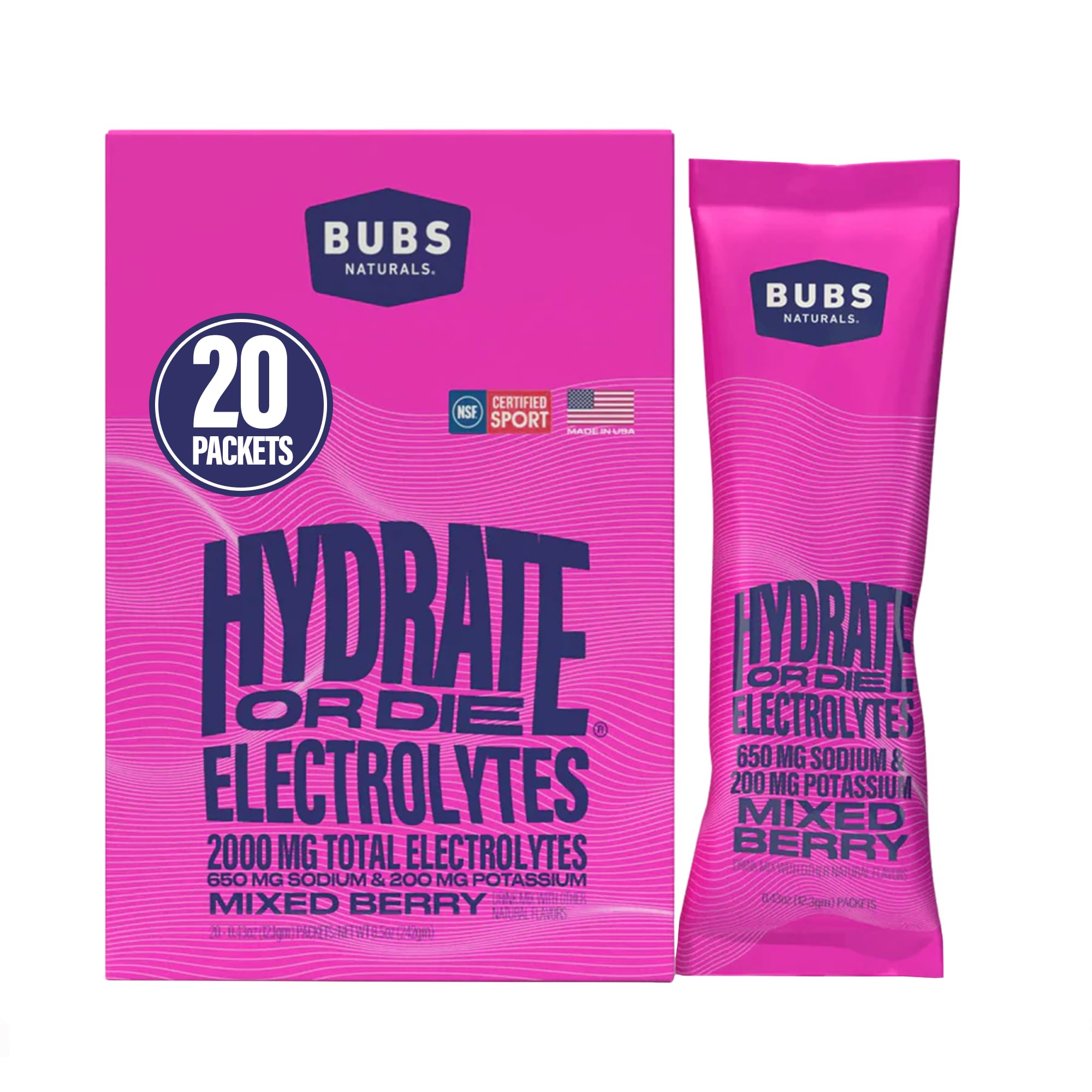 BUBS Naturals sobre frontal mostrando presentación y facilidad de uso