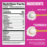 BUBS Naturals detalle lateral del sobre, resalta ingredientes limpios