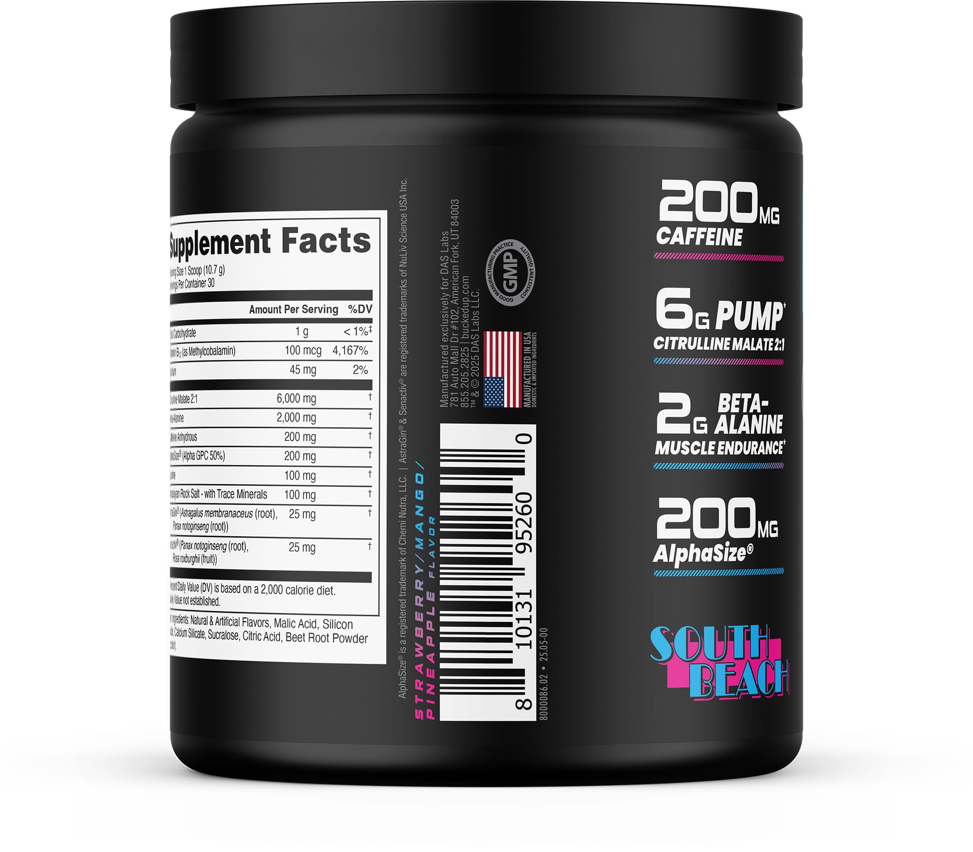 Bucked Up producto en entorno de gimnasio para estilo de vida y preparación física