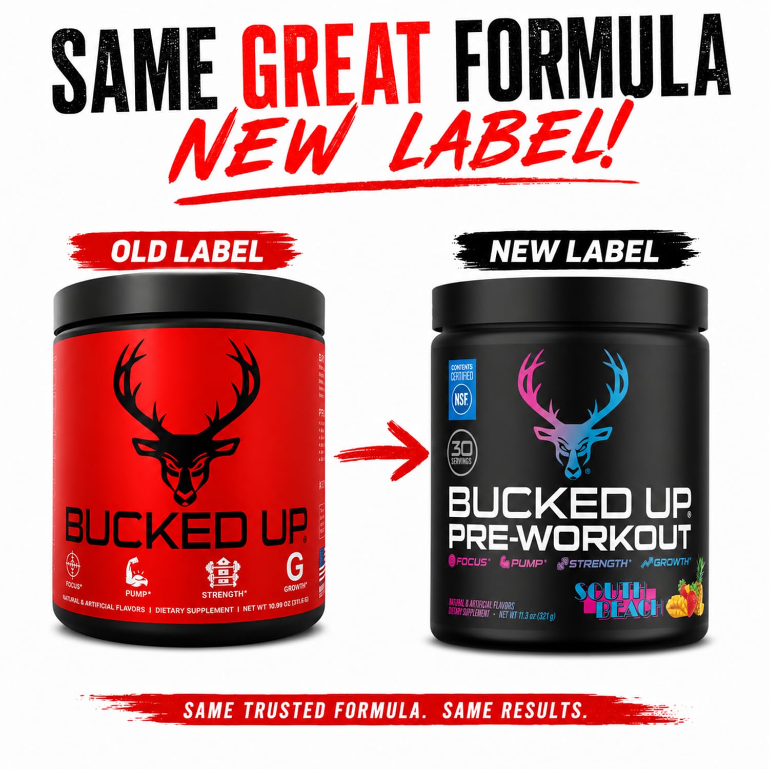 Bucked Up polvo disuelto en vaso listo para beber para energía antes del entrenamiento