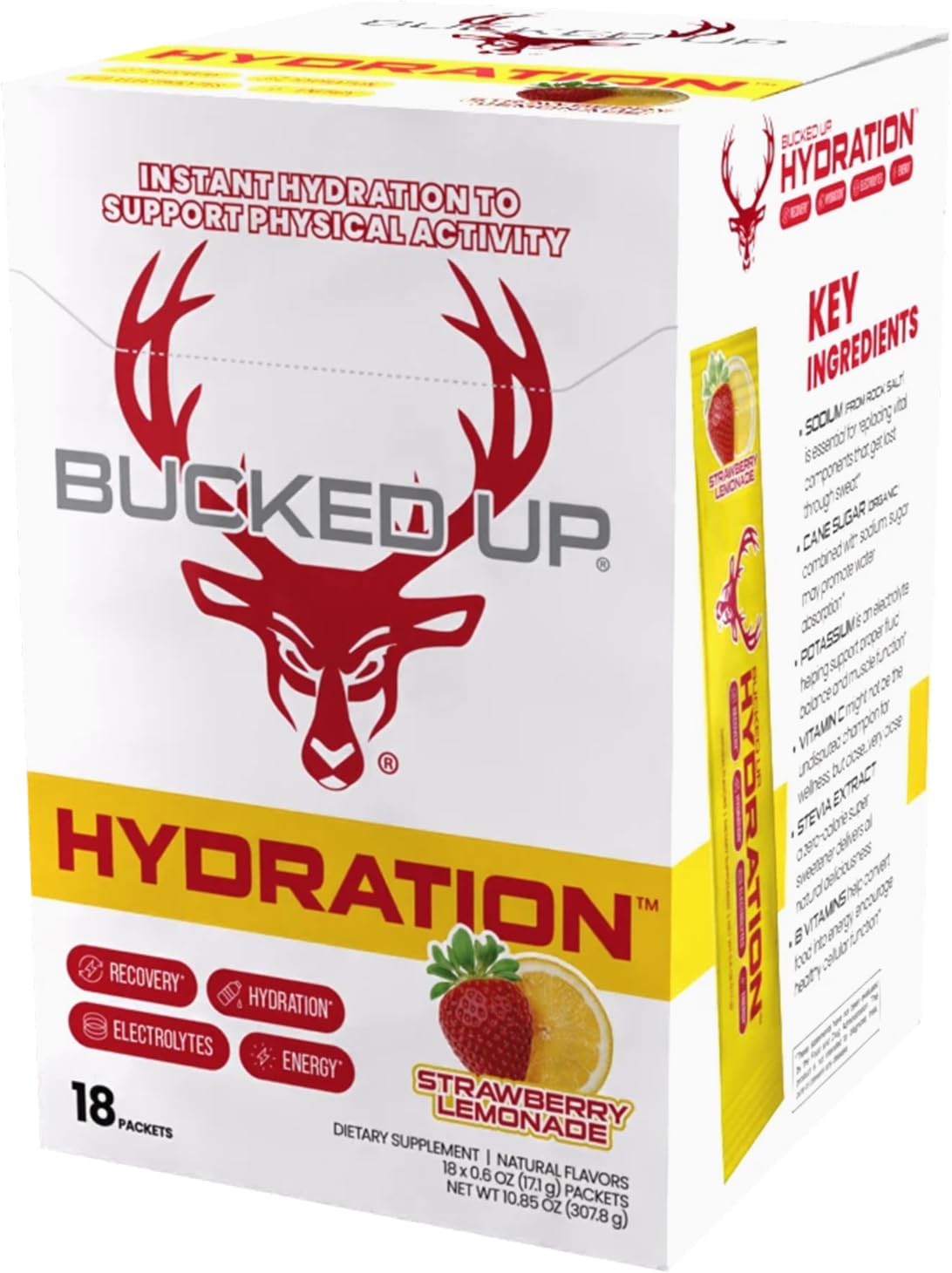Bucked Up en gimnasio demostrando hidratación práctica durante ejercicio