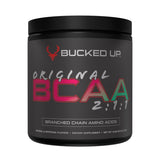 Bucked Up envase frontal mostrando 30 servicios y sabor Strawberry Mojito, práctico