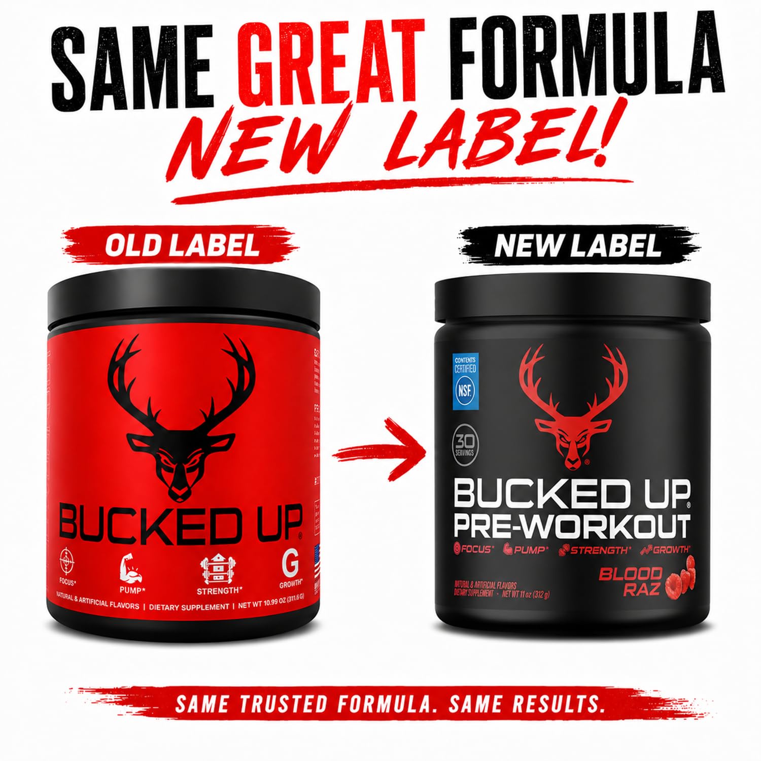 Bucked Up bebida Red Raz preparada en vaso mostrando color y apetecible energía