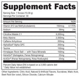Bucked Up polvo pre workout textura fina listo para mezclar y disolución rápida