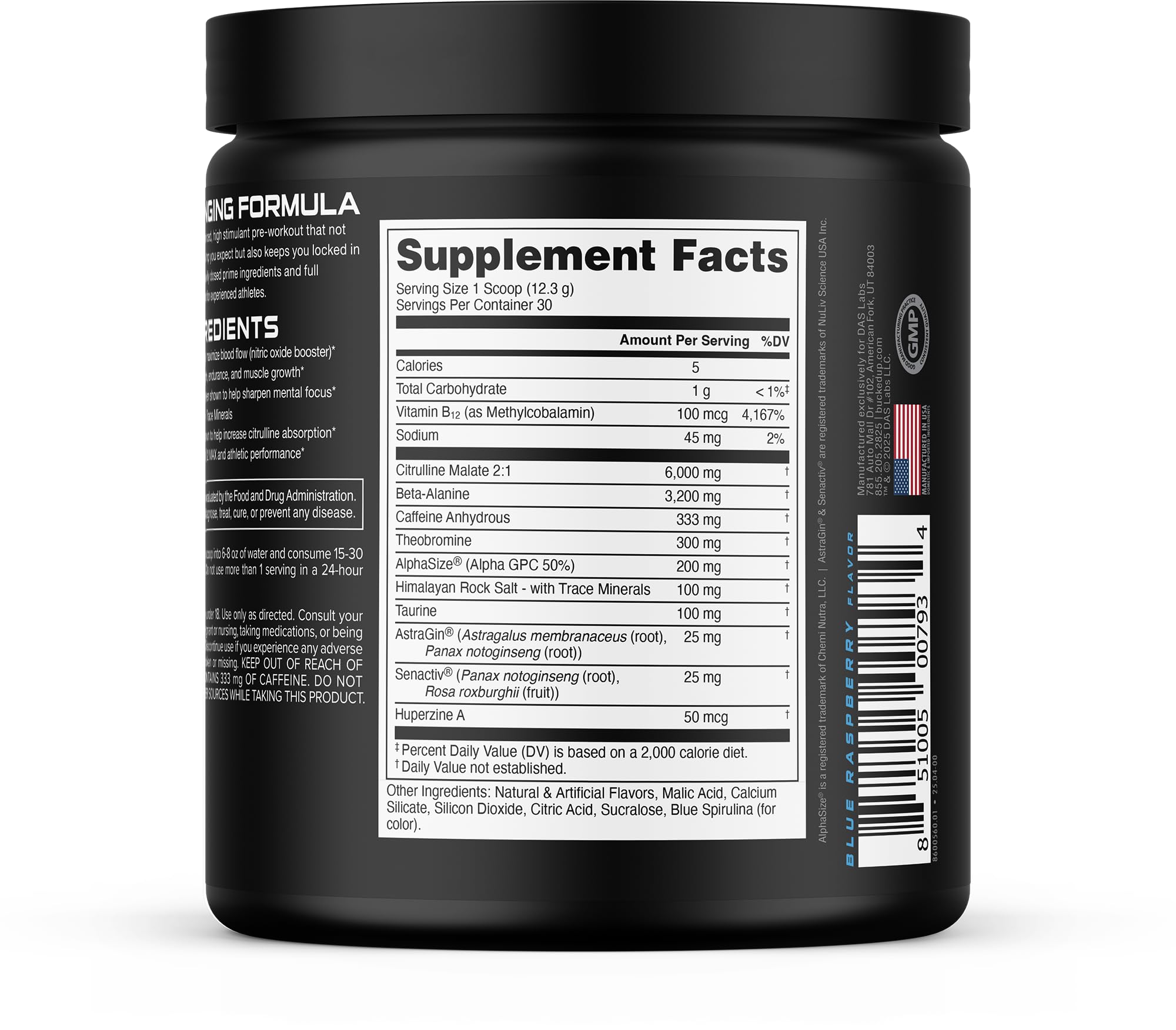 Bucked Up Woke bebida mezclada en vaso lista para consumir antes del entrenamiento