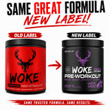 Bucked Up Woke bebida preparada en vaso, energía antes del entrenamiento