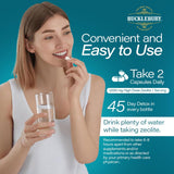 BUCKLEBURY etiqueta con información de ingredientes y claridad informativa