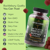 BUCKLEBURY gomitas con frambuesas y granadas, destaca sabor natural